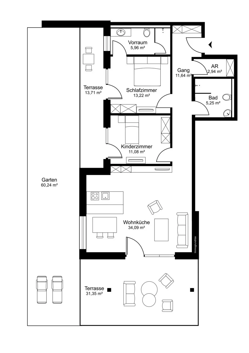 Grundriss Ski & Panorama Living - Top 4
