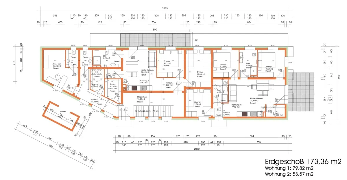 Grundriss Urlaubsparadies & Investment: Modernes Appartementhaus in Kaprun