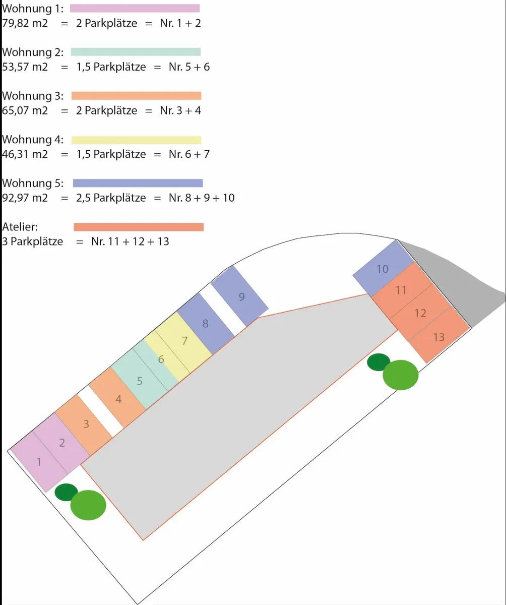 Grundriss Urlaubsparadies & Investment: Modernes Appartementhaus in Kaprun