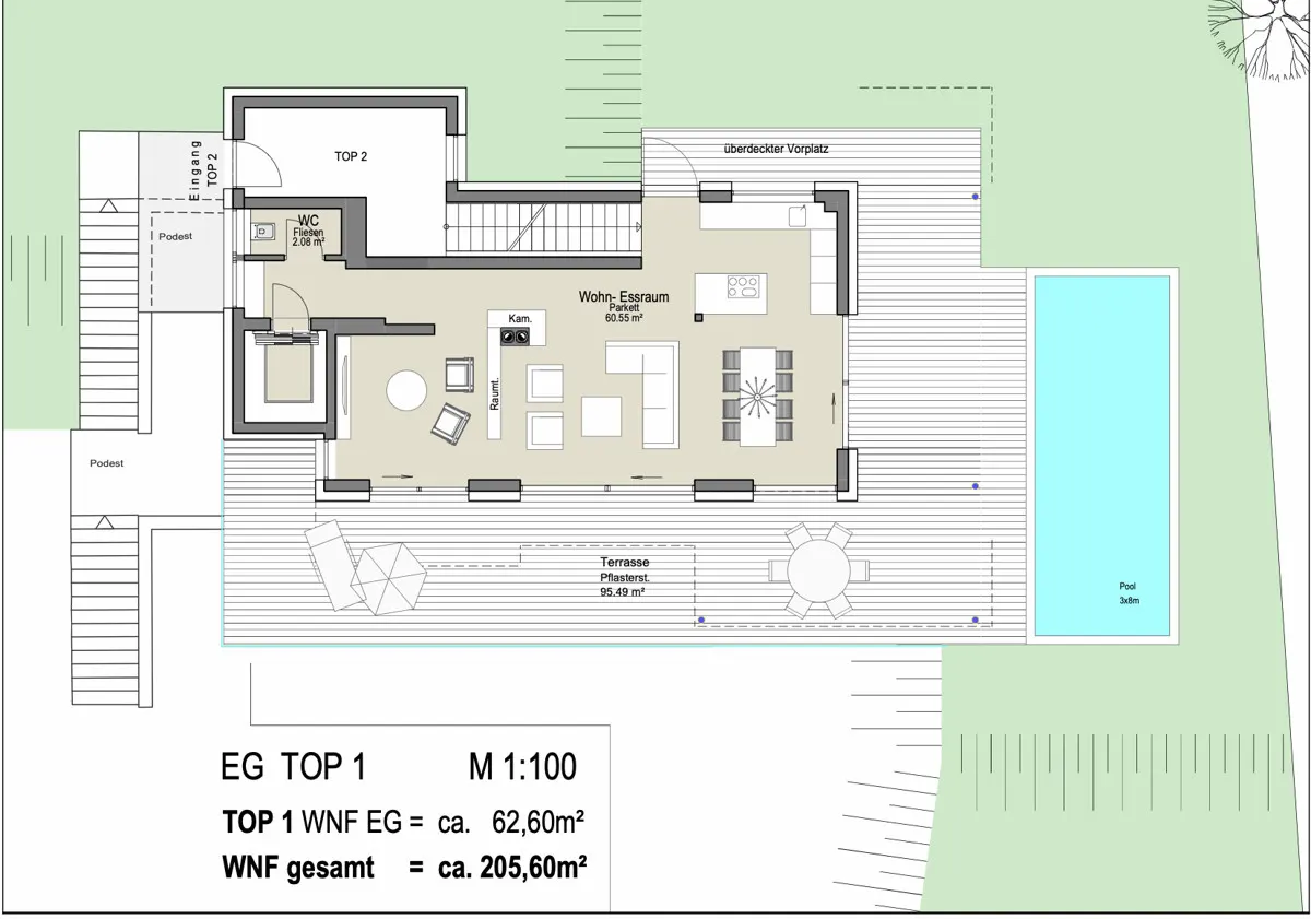 Grundriss AIGENArt: Gartenmaisonette Top 1