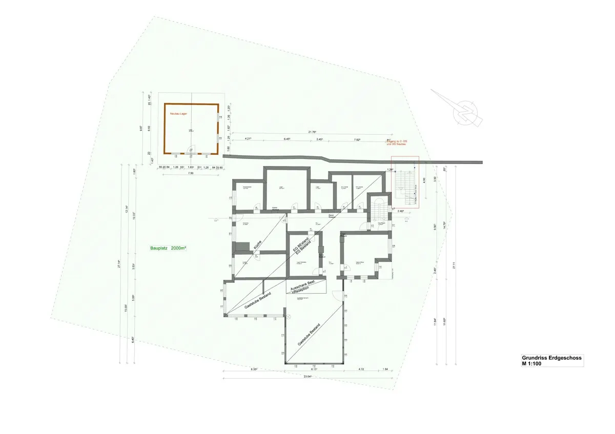 Grundriss Gastgebersein auf Augenhöhe mit den Bergen