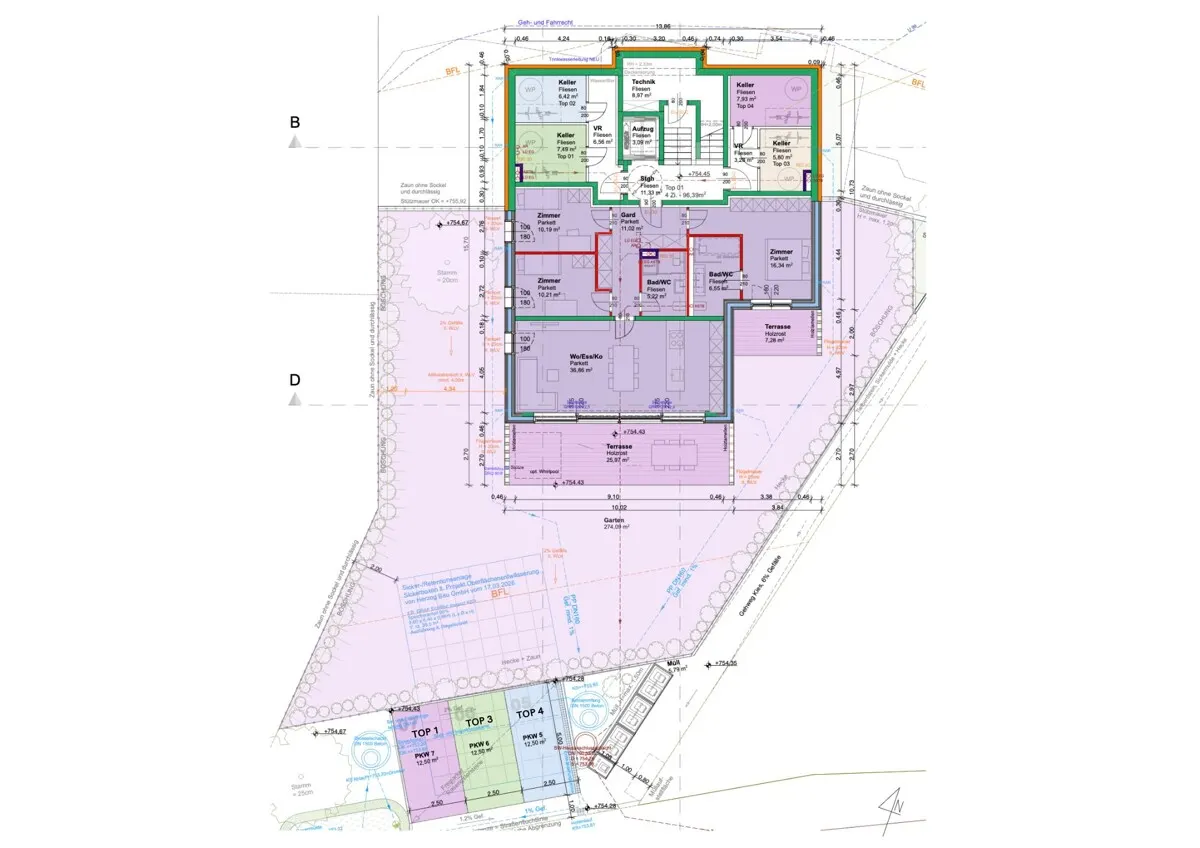 Grundriss 4-LIVING Bruckberg - Neubauprojekt - Top 3