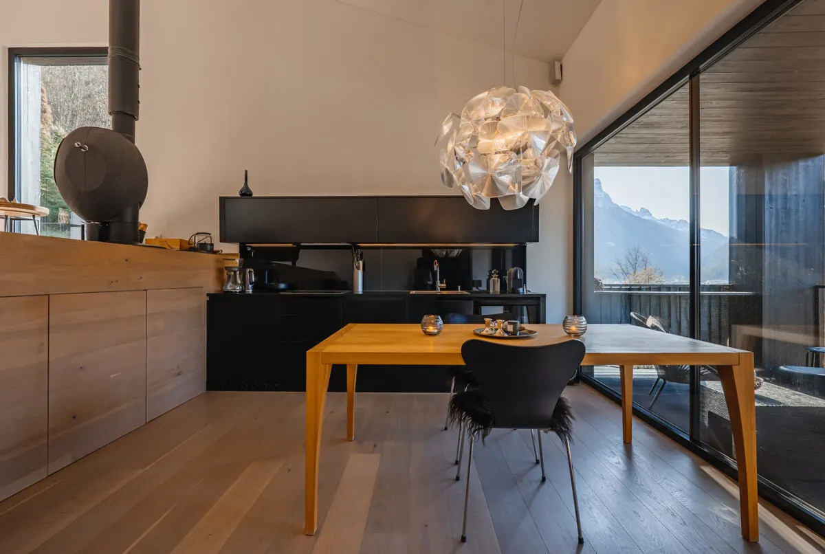 Design-Retreat . Ein Statement aus Holz & Glas