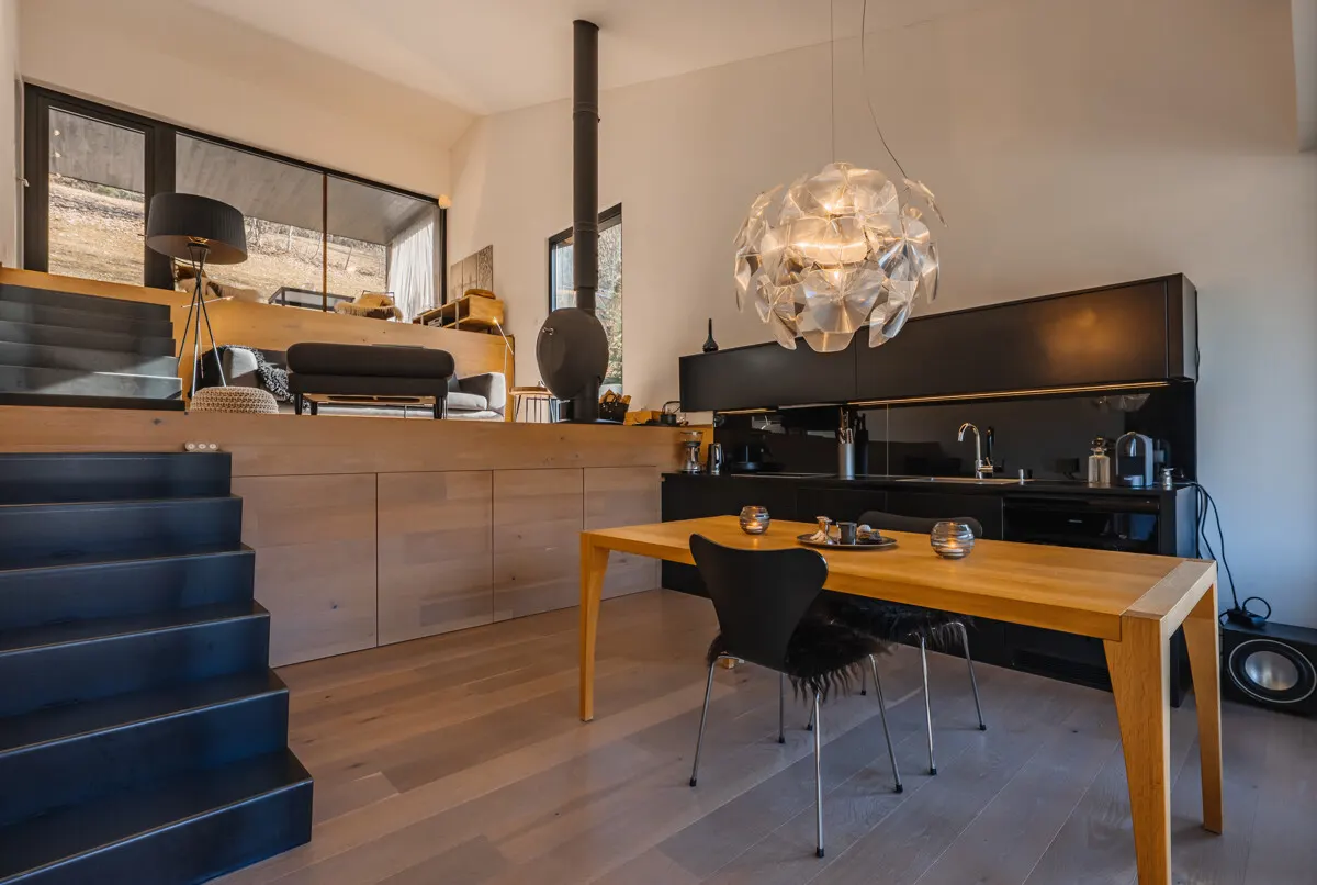 Design-Retreat . Ein Statement aus Holz & Glas