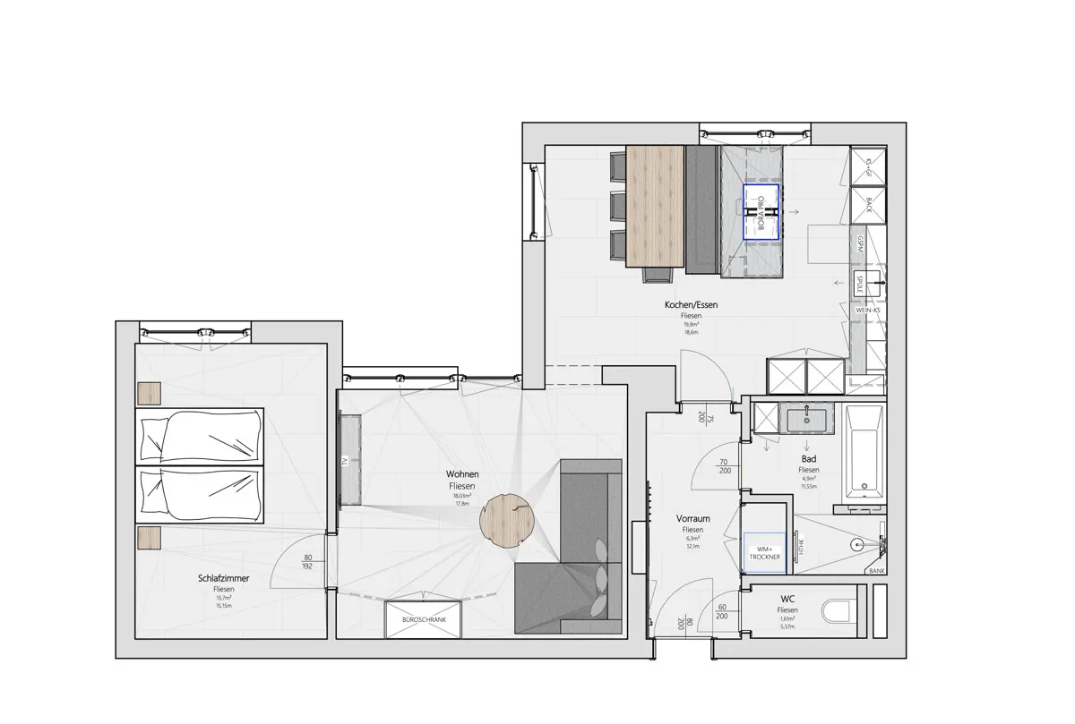 Einziehen und wohlfühlen – moderne 2-Zimmer-Wohnung