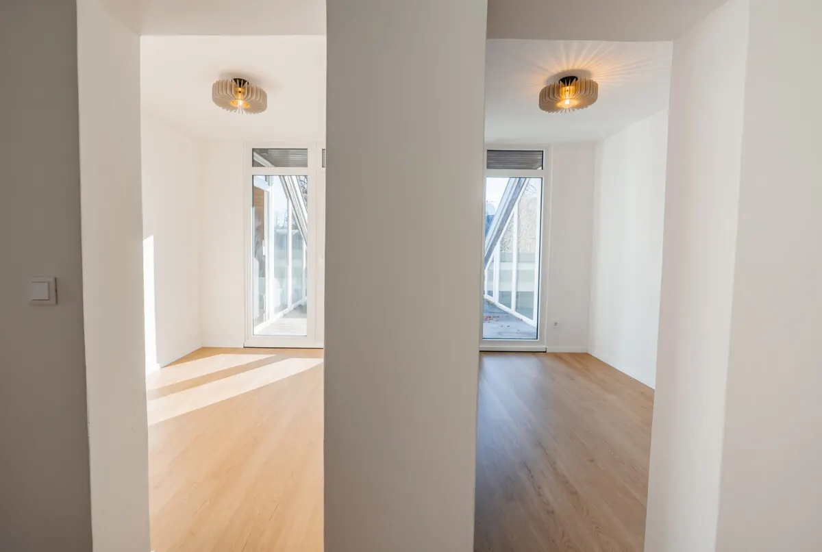 Moderne Dachgeschosswohnung mit Sonnenterrasse beim Überfuhrsteg, Aigen