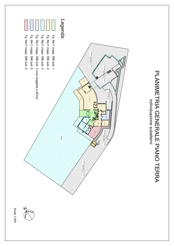 Grundriss Exklusive Villa mit großem Privatpark  in Borgomaro
