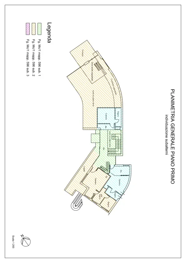 Grundriss Exklusive Villa mit großem Privatpark  in Borgomaro