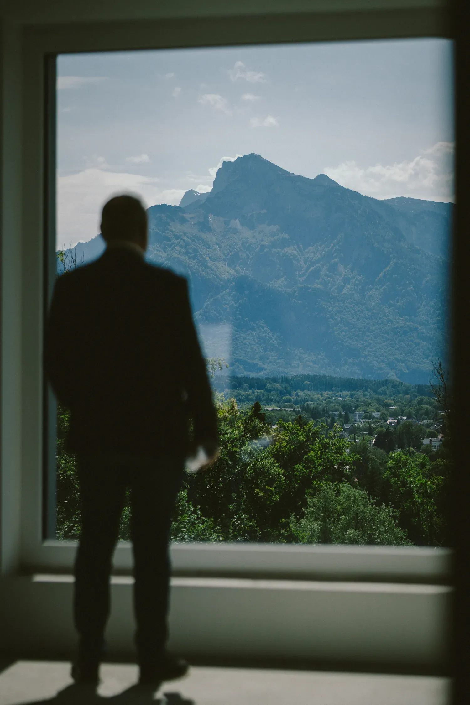 Blick über Salzburg von der Terrasse, Wohngefühl in Aigen