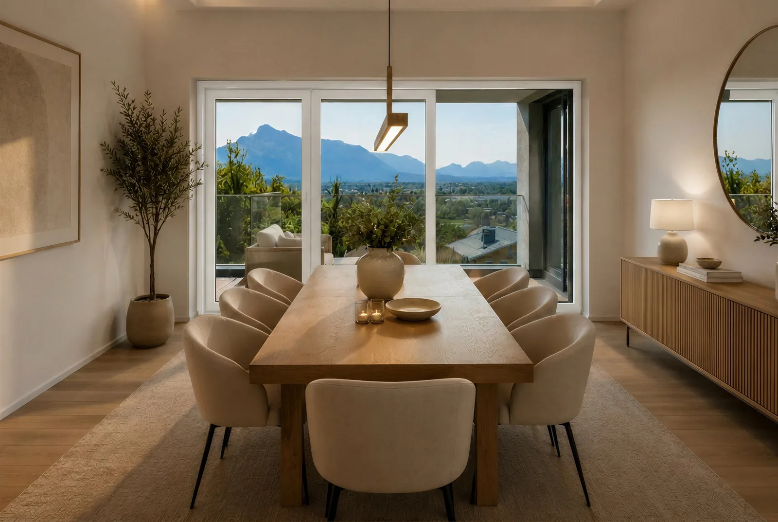 AIGENArt, Essbereich mit Ausblick