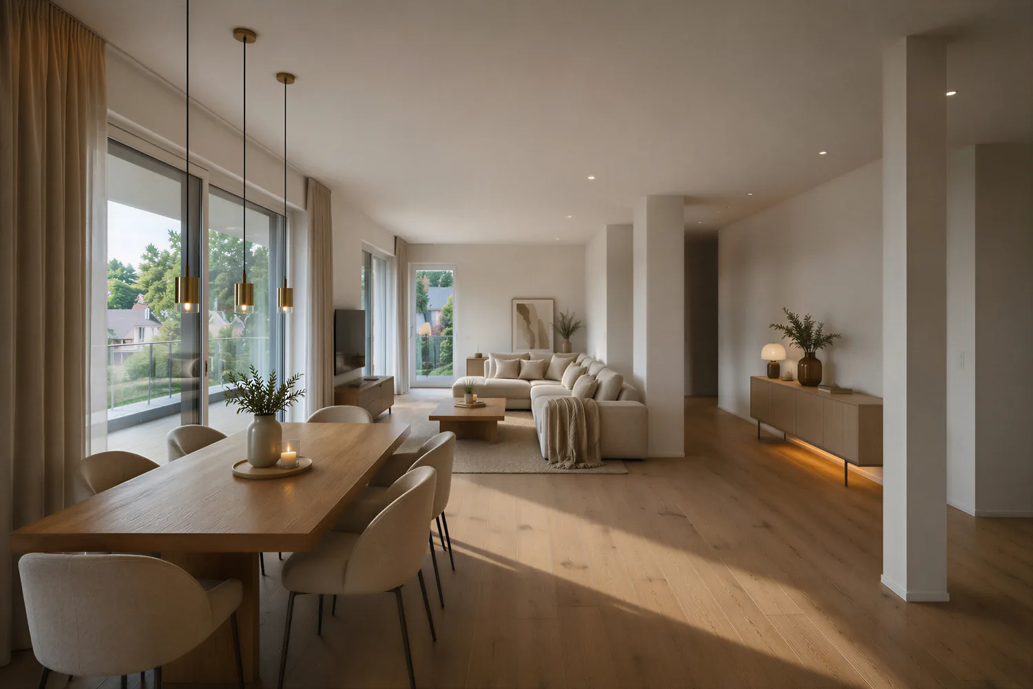 AIGENArt, Wohnzimmer mit Bergblick