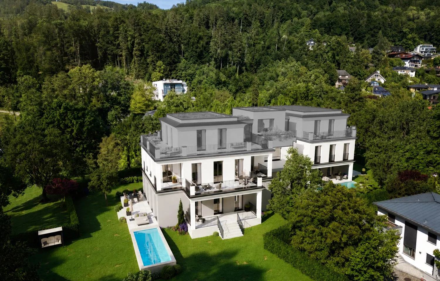 Außenansicht PALLADIO · die fünf Residenzen im Überblick